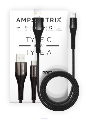 Wholesale Cell Phone Cable - AmpSentrix USB Type A to Type C Cable