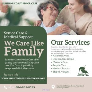 Sunshine Coast Senior In-Home Care Services Gibsons, BC, Canada