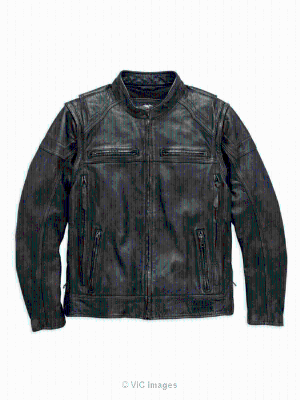 Harley Davidson Mens Dauntless Convertible Leather Jacket