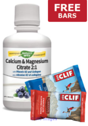CALCIUM & MAGNESIUM CITRATE 2:1 WITH VITAMIN K2 AND COLLAGEN (BLUEBERR