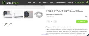 Online Buy Split Air Conditioners Bosch Climate 5000 2 Zone 18000 Btu