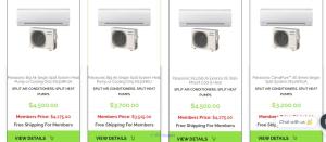 Low Price Professional Series Split Air Conditioners Panasonic 26PEK2U