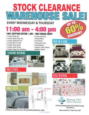 Bedding Warehouse Stock Clearance Sale - Up to 60% Discount Sale
