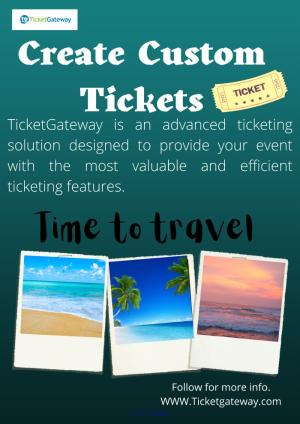 Create Custom Tickets
