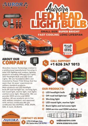 High quality Aurora LED headlight bulbs  Brighter more reliable