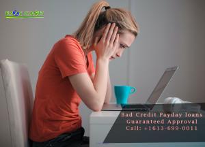 Bad Credit Payday loans in Ottawa | Guaranteed Approval