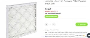 Low Price Furnace Filter 12X20X2 Merv 13 Pleated (Pack of 3)