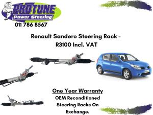 Renault Sandero - OEM Reconditioned Steering Racks