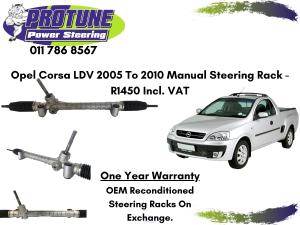 Opel Corsa LDV 2005 To 2010 Model - OEM Manual Reconditioned Steering