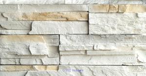 Eye-catching accent stone wall with Quick Fit faux wall panels