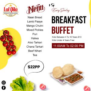 Delicious Pakistani breakfast buffet in Perth