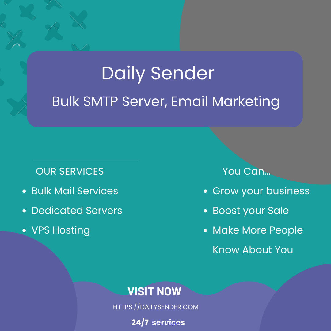 Daily Sender unlimited emails daily.