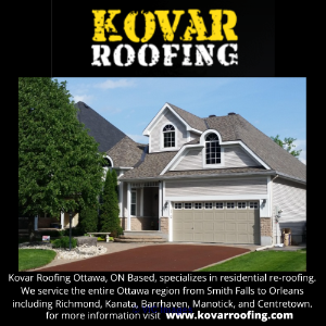 Residential Roofing Contractors Ottawa, Residential Re-roofing