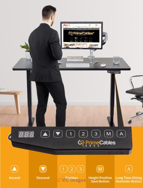 2 sit standing adjustable table