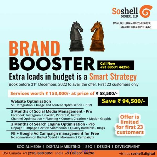 Soshell Digital LLP is offering a super saver offer for Businesses