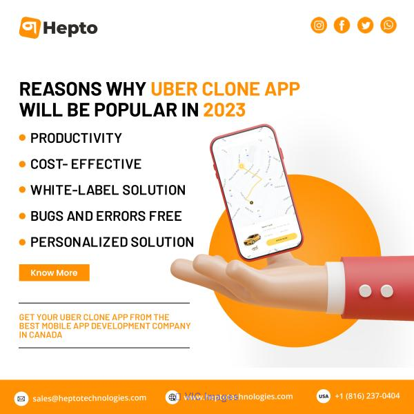 Uber Clone App - Reasons for Its Popularity in 2023
