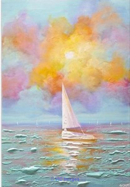 Order abstract Seascape paintings in premium-quality colors