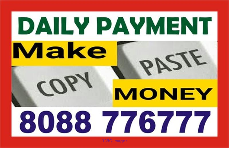 Data entry Part time work From Home Flexible time | Daily paymen