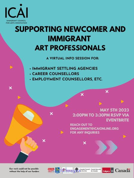 Supporting Newcomer and Immigrant Art Professionals (for settlement or