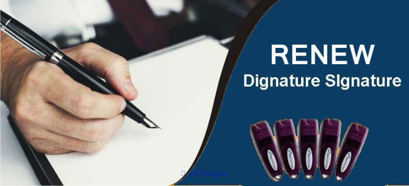 Renewal or Updating your Digital Signature Certificate
