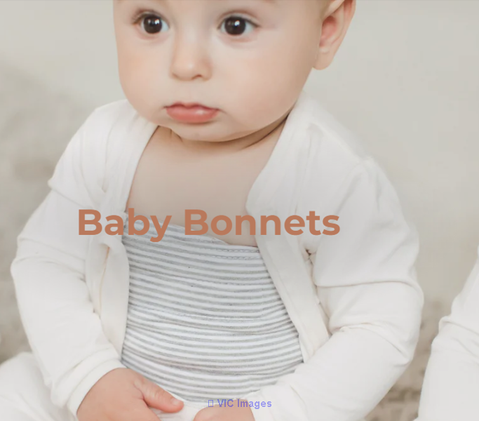 Baby bonnets for girls and boys