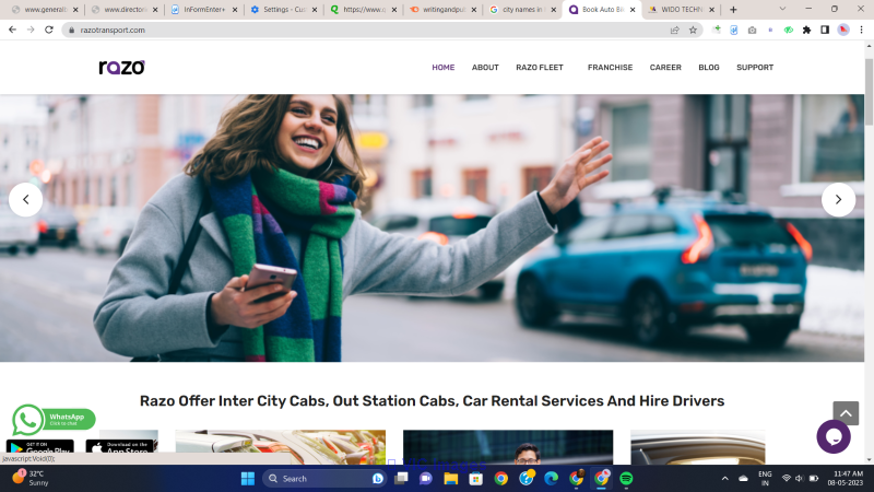 Razo Offer Cab Services in Kakinada