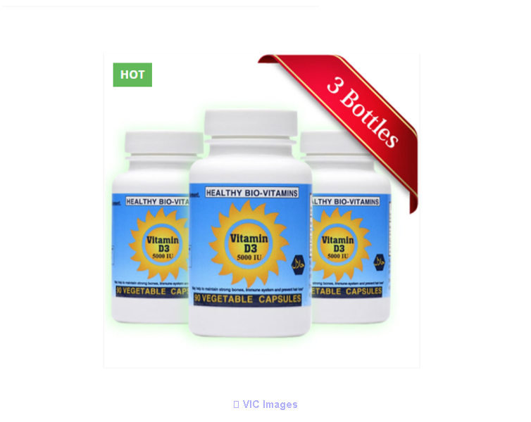Vitamin D3-5000 IU Vegetable Capsule-90 counts Combo Offer