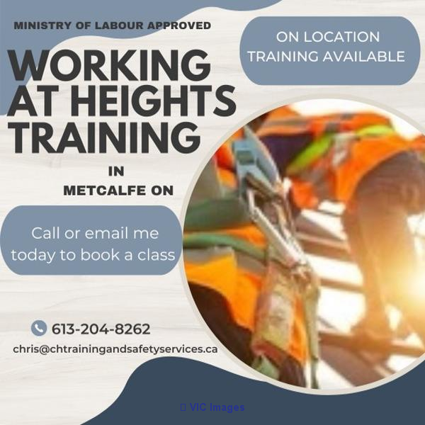 Working at Heights Training in Metcalfe ON on July 28, 2023