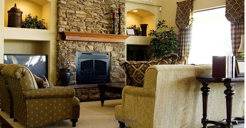 Enhance your fireplace with a long-lasting stone fireplace facing