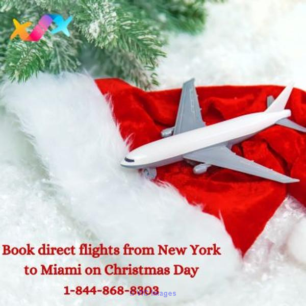 1-844-868-8303 Book direct flights from New York to Miami on Christmas
