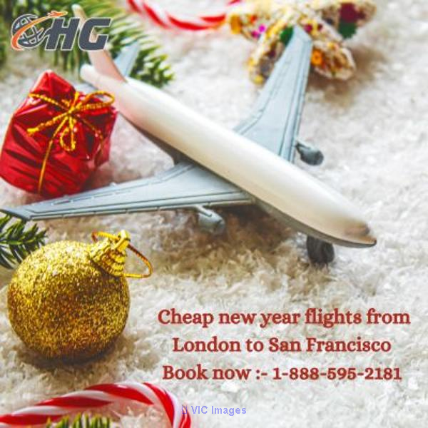 1-888-595-2181 Cheap new year flights from London to San Francisco