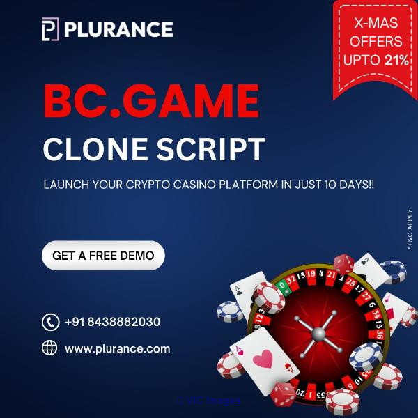 Build your crypto casino platform with Plurance's Bc.game clone script