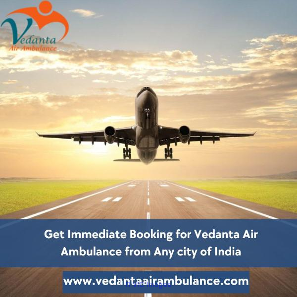 Gain Vedanta Air Ambulance Service in Ranchi with Life-Care ICU Setup