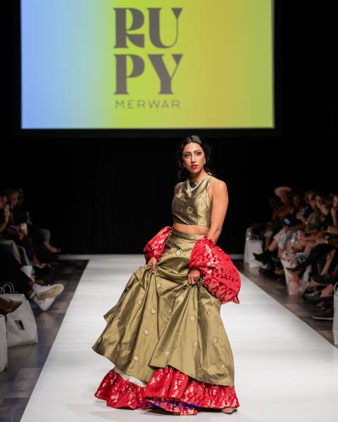 Introducing the New Umbi Collection: Mehendi Green Circle Skirt