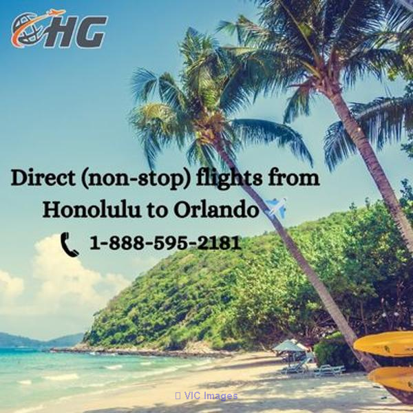 1-888-595-2181 Direct (non-stop) flights from Honolulu to Orlando