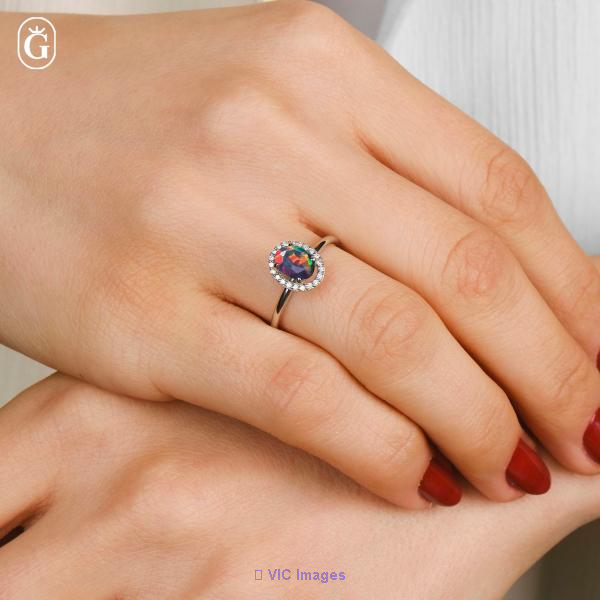 Shop Amazing Black Opal Ring | Goodstone Jewels