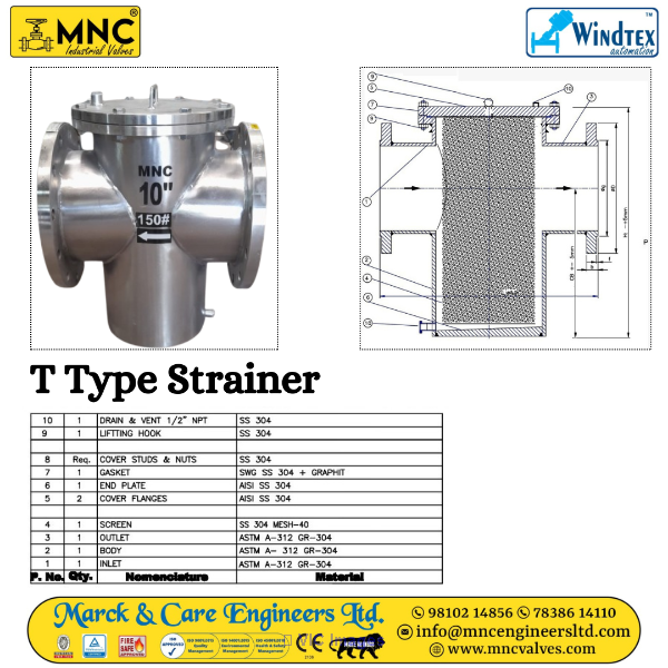 Strainers Valve manufacturer in India