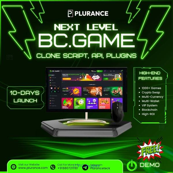 AI-driven Bot, Live Casino Games, High ROI Powerd BC.Game Clone Script