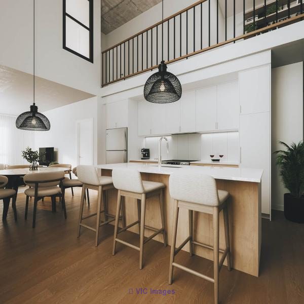 Le Kalm, townhouse with mezzanine for rent Candiac